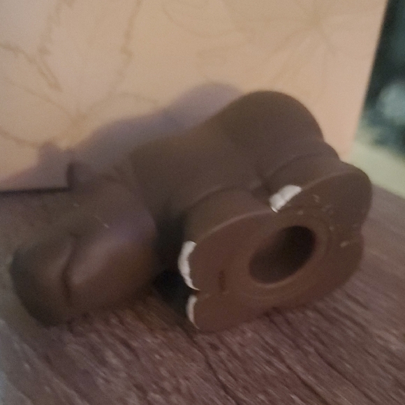 Fisher-Price Aphabet Zoo Brown Rhino Figurine with Green Frog - Picture 3 of 3